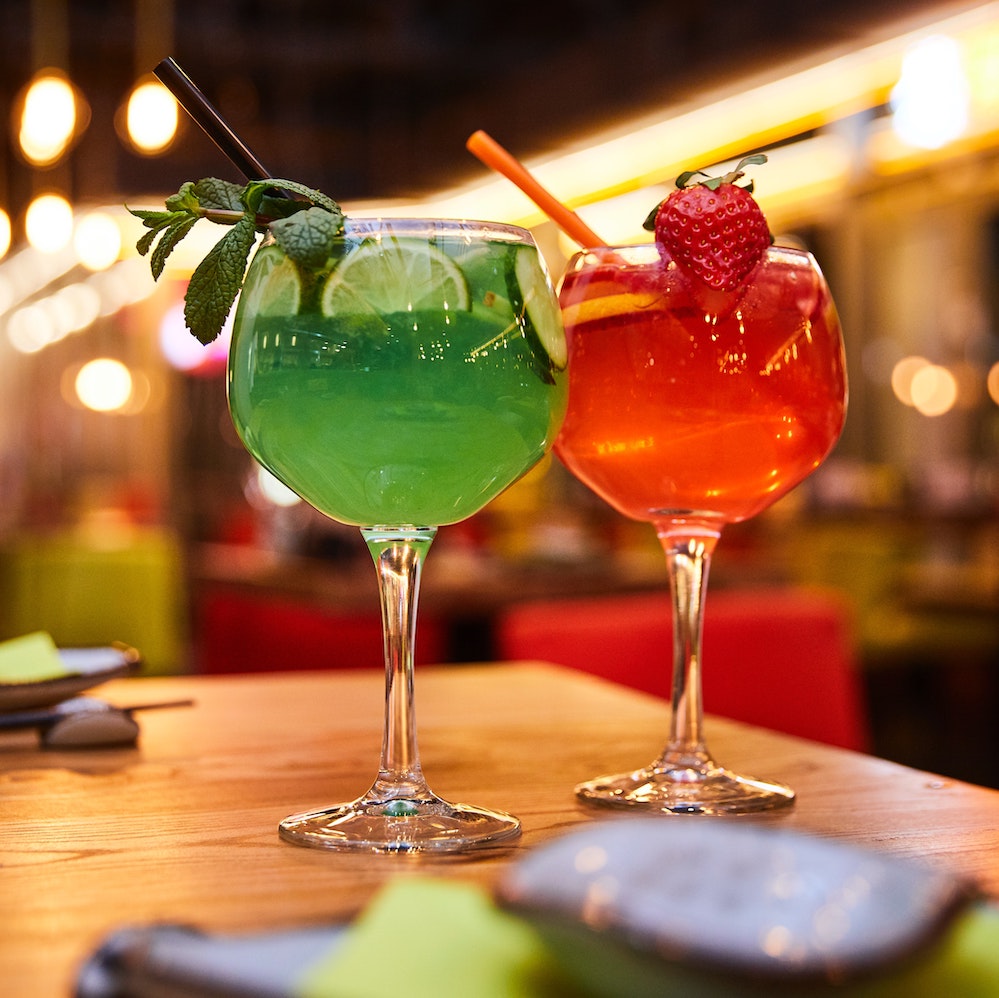green-and-red-cocktails